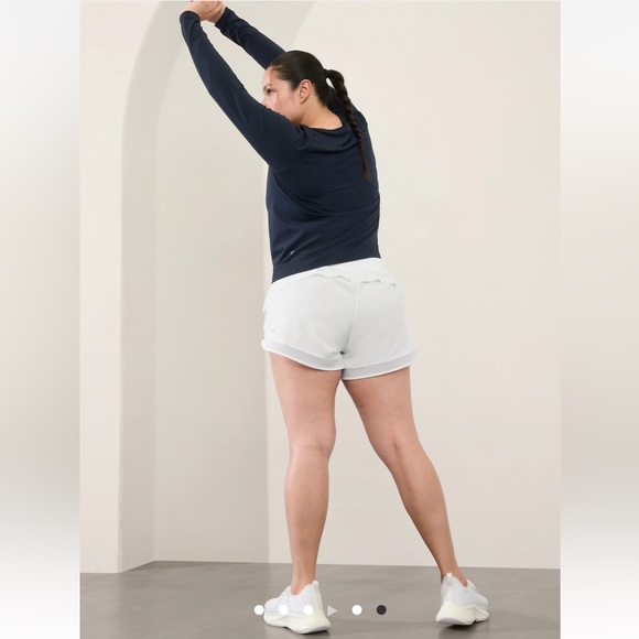 Athleta MESH RACER RUN MID RISE 4 SHORT - Picture 5 of 9